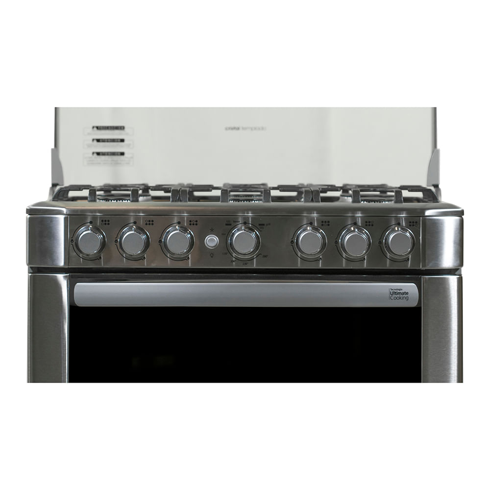 Cocina Mabe 6 Hornallas Acero Inoxidable Termostato Grill en horno - CAMSA-  Tienda de electrodomésticos en Línea - Equipa tu Hogar!