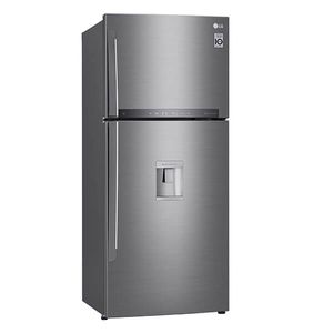 Refrigerador LG 410 Lt Dispenser  Agua Inox Frio Seco Fabrica Hielo Automática Smart Appliance Motor Inverter,  Acero Inoxidable GT41AGP