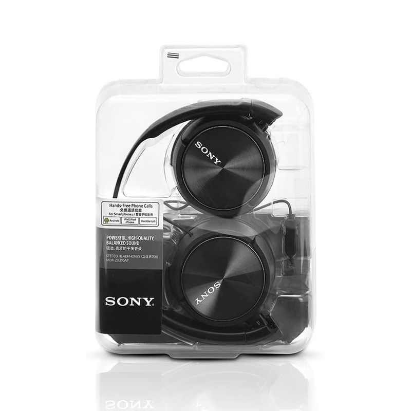 Sony MDR-ZX310A - Auriculares de diadema cerrados, Con micrófono, Control  remoto integrado, Color Negro, Blanco, Azul, Rojo