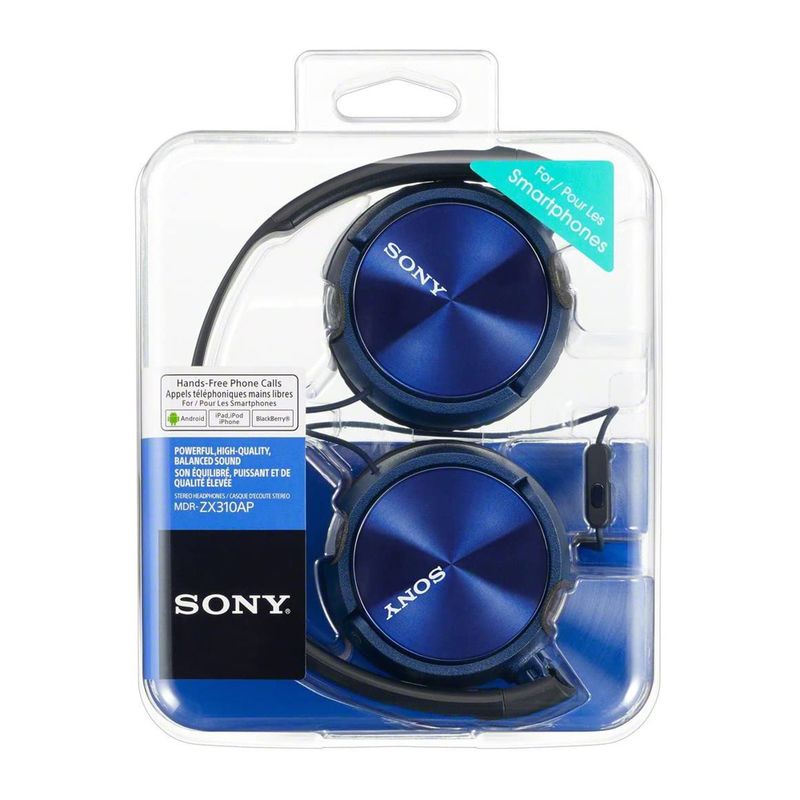 Audífonos Sony MDRZX310APLCUC On Ear Azul