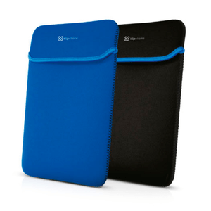 Funda laptop Xklipxtreme 14.1 plg negro y azul, Reversible